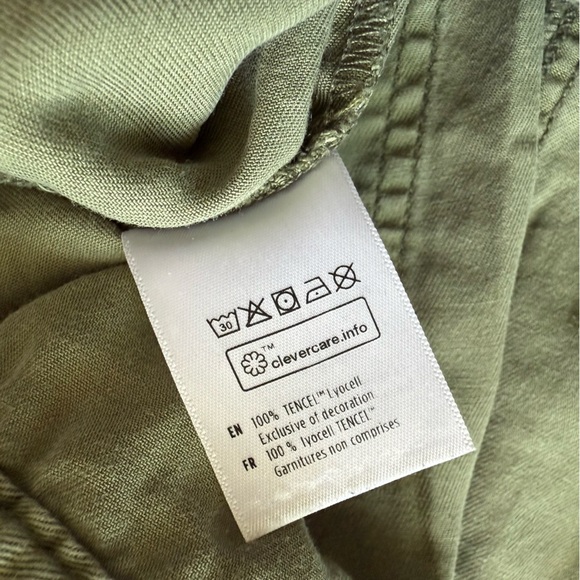Tentree TENCEL Lyocell Olive Green Casual Shorts Women’s Size Medium - Picture 8 of 10